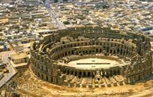 Римское наследие Туниса – знаменитый Колизей Эль–Джема Амфитеатр в эль