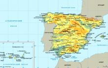 Промышленная карта испании